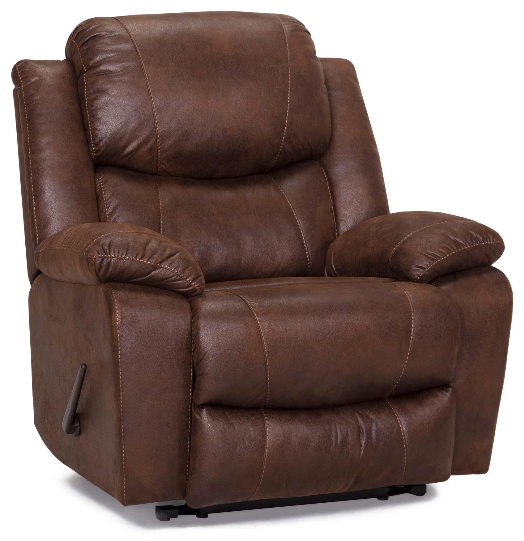 Oversized shop snuggler recliner